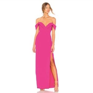 NWOT NBD Revolve Samuel Off Shoulder Gown XXS